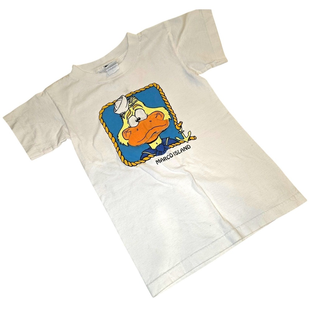 Vintage Jungle Rags, marco island with 3D billed duck sz M